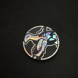 Mega Aerodactyl Silver Cracked Ice Pokemon TCG Flipping Coin - Image 1