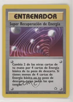 Super Energy Retrieval Spanish Pokemon Neo Genesis #89 2000 g6p - Image 1