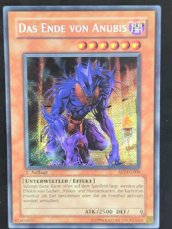 Das Ende von Anubis AST-DE000 Secret Rare 1. Auflage DE EX YUGIOH - Image 1
