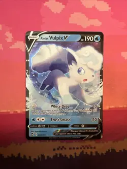 Pokemon Card Alolan Vulpix V 033/195 Advent Calendar Near Mint - Image 1