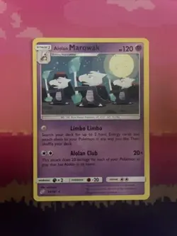 Pokemon Card Alolan Marowak Team Up Rare 64/181 Near Mint - Image 1