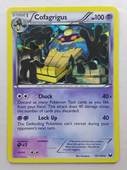 Cofagrigus 52 Holo B&W Dark Explorers Pokemon card - Image 1