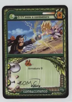 1998 Dragon Ball GT Italian Trading Card Game C-17 inizia a combattere 0ez5 - Image 1