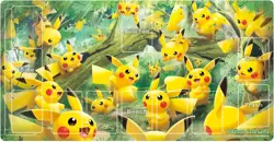 Pokemon Card Game Rubber Play Mat Pikachu Forest - Image 1