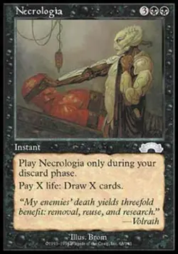Necrologia - Medium Play MTG Exodus - Image 1