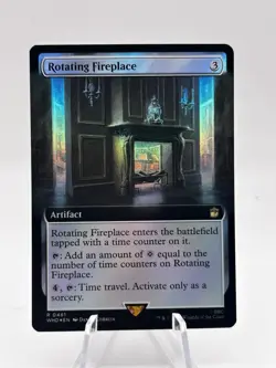 Rotating Fireplace 0461 Foil Extended Art Universes Beyond: Doctor Who MTG NM - Image 1