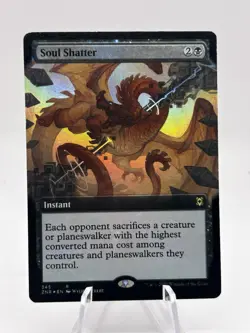 Soul Shatter 345 Foil Extended Art Zendikar Rising ZNR MTG LP - Image 1