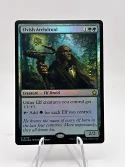 Elvish Archdruid 0219 Foil Foundations FDN MTG NM - Image 1