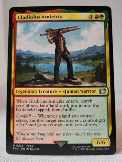 Magic MTG - Gladiolus Amicitia - Final Fantasy - NMINT #0224 - Image 1