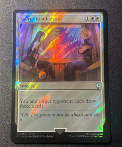 MTG Secret Rendezvous Foil - FFVII Cloud & Tifa Final Fantasy Collab U0253 JP - Image 1