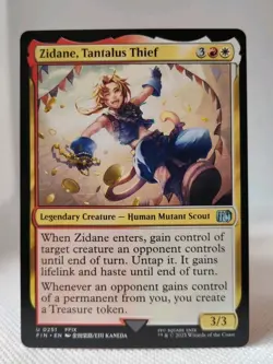 Magic MTG - Zidane, Tantalus Thief - Final Fantasy - NMINT #0251 - Image 1