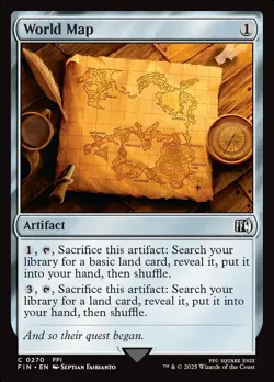 World Map Final Fantasy MTG NM - Image 1