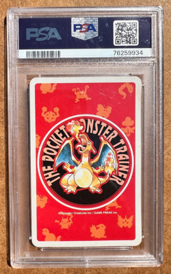 1996 Pokemon Red Playing Cards Bulbasaur Ace of Diamonds PSA 4 - Image 2