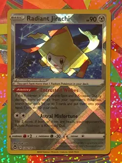 Pokemon Silver Tempest Radiant Jirachi 120/195 Radiant Rare Holo NM/M - Image 1