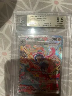 BGS 9.5 Beckett Greninja ex 214/167 Twilight Masquerade SIR Special POKEMON - Image 1