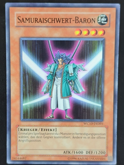 Samuraischwert-Baron WC10-DE001 Super Rare DE EX YUGIOH - Image 1