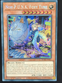 Noh-P.U.N.K. Fuchsmelodie BLMR-EN063 Secret Rare EN NM YUGIOH - Image 1