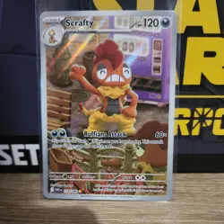 Scrafty 139/086 NM Holo Illustration Rare White Flare English Pokemon Card TCG - Image 1