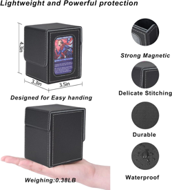 AFIING MTG Deck Box for Commander Display,Card Deck Box Fits 100 Double Sleeved - Image 5