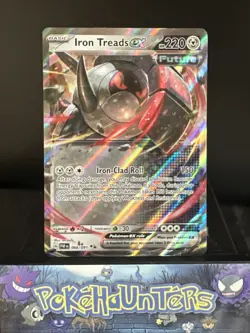 Pokemon Card Iron Treads ex 066/091 Paldean Fates Double Rare Near Mint - Image 1