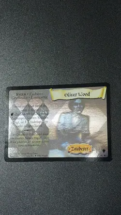 Harry Potter TCG Oliver Wood Holo Foil 18/80 Quidditch Cup GERMAN CARD 🇩🇪rare - Image 1