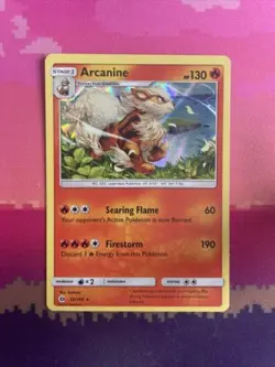 Pokemon Card Arcanine Sun & Moon Holo Rare 22/149 Near Mint - Image 1
