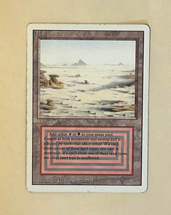 Badlands Revised / 3rd Edition MTG Moderately Played (MP) / Lightly Played (LP) - Image 1