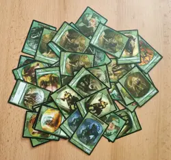 38 x MTG GREEN CREATURE TOKEN CARDS BUNDLE - Magic the Gathering - Image 2