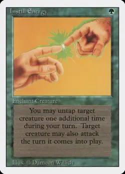 MTG - Instill Energy - Revised Edition - X1 - (LP) - - Image 1