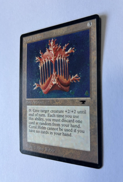 1994 MTG Antiquities - CORAL HELM - Rare - Graded MINT CONDITION - Image 3