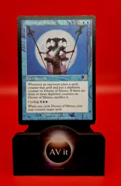 MTG Decree of Silence Scourge Rare 1993 - 2003 - Image 1
