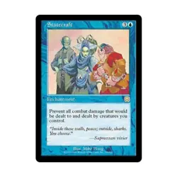 WOTC MtG Mercadian Masques Statecraft (R) EX - Image 1