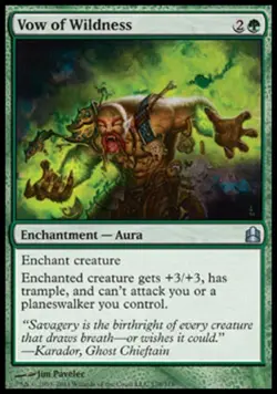 Vow of Wildness - Medium Play MTG Commander - Image 1