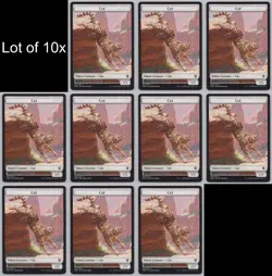 MTG (10) Cat Token - Zendikar Rising (ZNR) 2/12 -t65 - Image 1