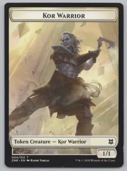 MTG (10) Kor Warrior Token - Zendikar Rising (ZNR) 4/12 -t62 - Image 2