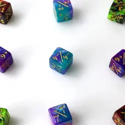 48 Pieces MTG Dice Counters Token Dice, Magic the Gathering Glitter Sparkle Dice - Image 4