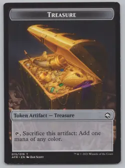 MTG (10) Treasure Token - Adventures in the Forgotten Realms (AFR) 15/19 -t61 - Image 2