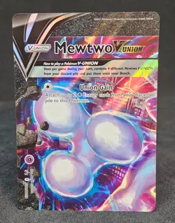 Pokemon TCG Mewtwo V-UNION Promo Set + Jumbo Sword & Shield Holo 159,160,161,162 - Image 2
