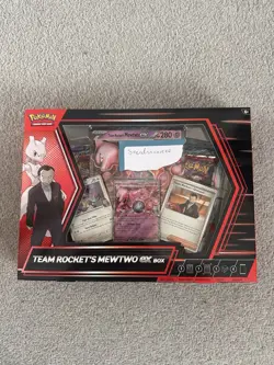 🔥 IN-HAND 🔥 Pokemon TCG Team Rocket’s Mewtwo Ex Box ✅Brand New and Sealed✅ - Image 1