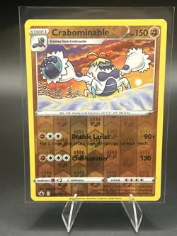 Crabominable 085/198 Pokemon Sword & Shield Chilling Reign Reverse Holo Uncommon - Image 1