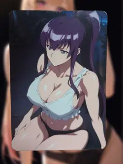 Saeko Busujima Highschool Of The Dead Anime Waifu Sexy Goddess Doujin Lewd Card - Image 1