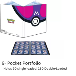 Ultra Pro 9-Pocket Portfolio Pokemon Master Ball - Pokemon Cards Protector - Image 1