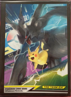 Pikachu & Zekrom TAG TEAM GX 64 Sleeves Japanese Pokemon Center Sealed New Rare - Image 3