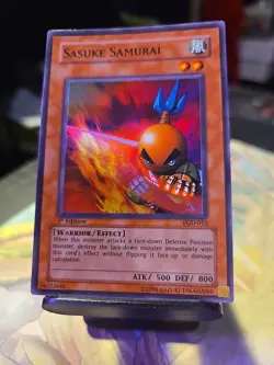 Yugioh Sasuke Samurai PGD-015 Super Rare 1st Ed LP - Image 1