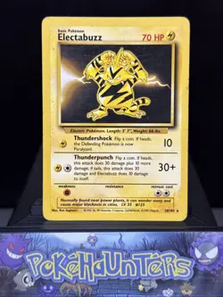 Pokemon Card Electabuzz 20/102 Base Set Rare WOTC Played 2 - Image 1
