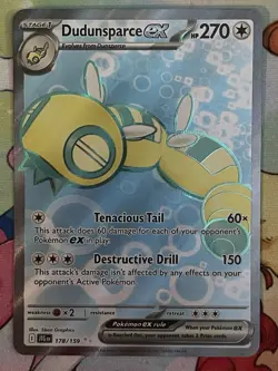 Dudunsparce EX 178/159 Journey Together Ultra Rare Pokemon Card - Near Mint - Image 3