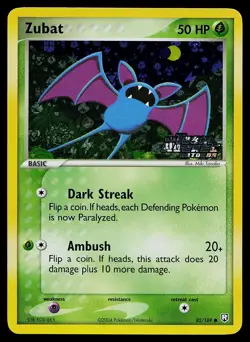 Pokemon Card - Zubat Team Rocket Returns 82/109 Reverse Holo Stamped - Image 1