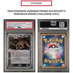 PSA 10 Rocket's Persian EX 053/PCG-P Spring Challenge Holo Pokemon Card Japanese - Image 1