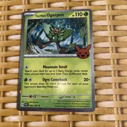 024/167 Teal Mask Ogerpon : Rare Holo Card : Trick or Trade 2024 : Pokemon TCG - Image 1