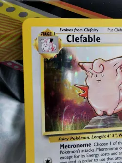 Pokemon TCG Clefable Holo Rare Card 1/64 Jungle WOTC Vintage Near Mint - Image 2